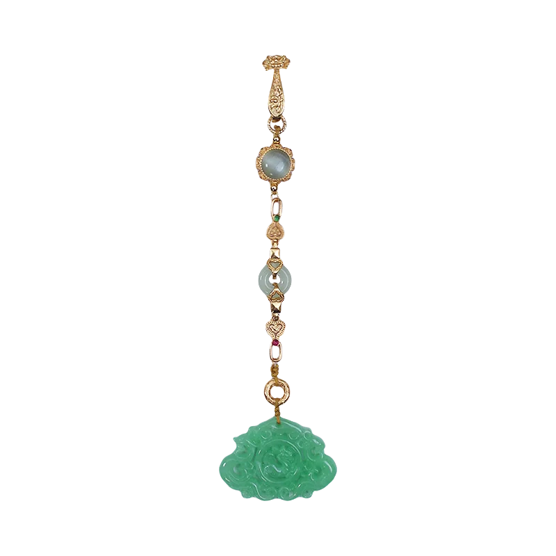 

Cheongsam press pendant new Chinese jadeite accessories pendant hanfu forbidden horse dress