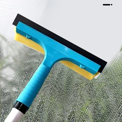 Glass Cleaner Scratch Two In One Household Window Brush Wiper Sponge Head Bathroom Mirror Tile Cleaning Glass Scraper