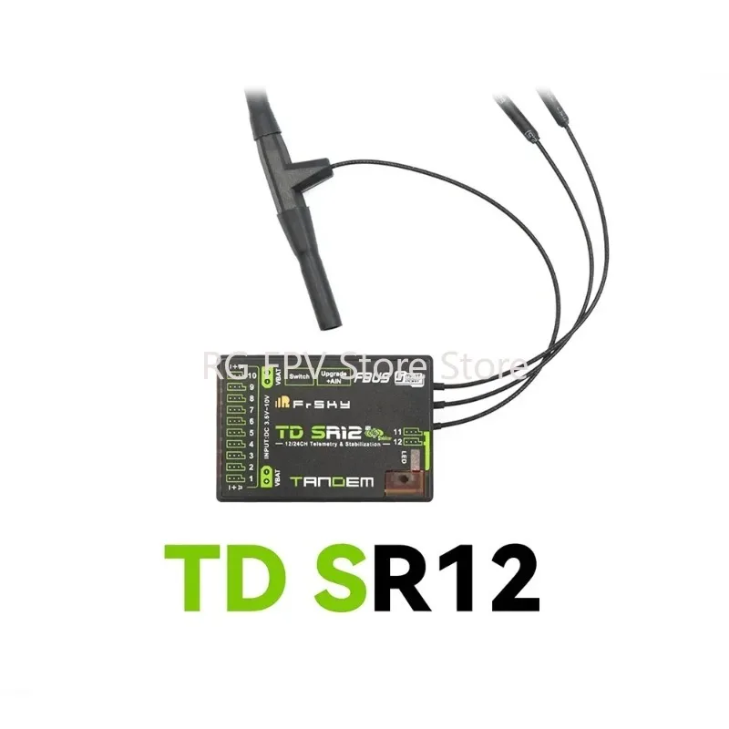 FrSky TD SR12 Receiver 2.4Ghz 900Mhz Long Range Telemetry ADV Stabilizer Function