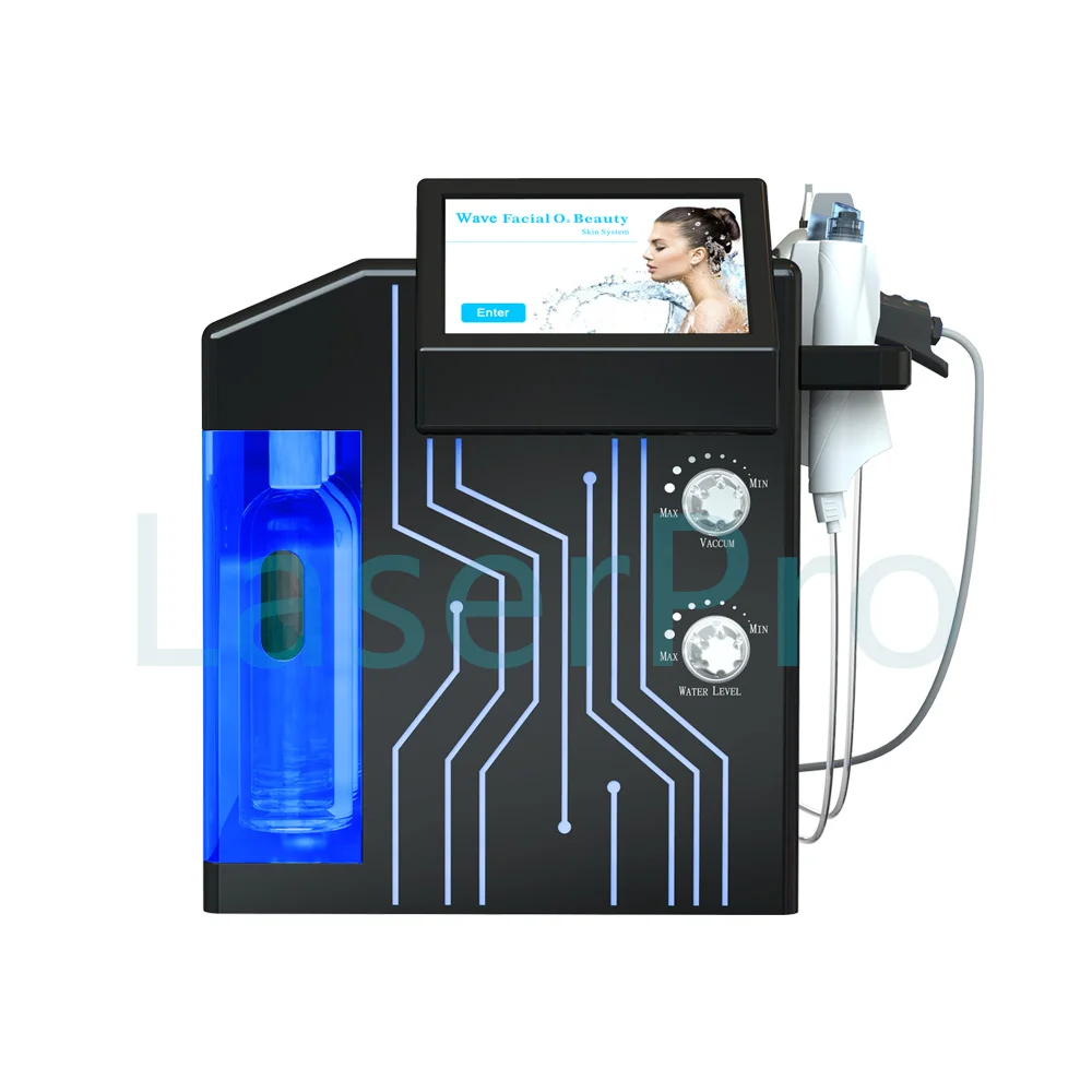 

Горячая распродажа: Портативный аппарат для ухода за кожей 4-в-1 Aqua Facial Hydra Water Facial для дермабразии, улучшения текстуры кожи и устранения морщин (салонный прибор)