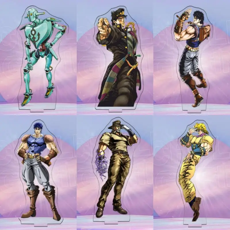 

12Cm Acrylic Standing Sign for Steel Ball Run Jotaro Kujo Jonathan Joestar Joseph Joestar Crazy Diamond Anime Acrylic Standee