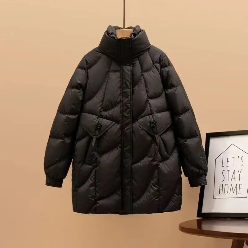 Piumino invernale da donna nuovo Giacca calda a collo alto da pendolare