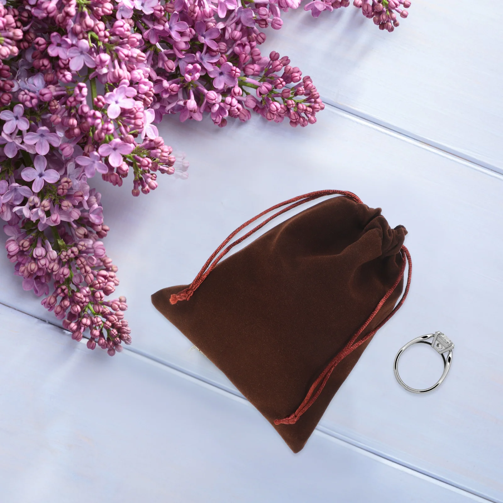 48Pcs Drawstring Pouches for Jewelry Storage Small Fabric Bags Organizers for Accessories Travel Gift Packaging