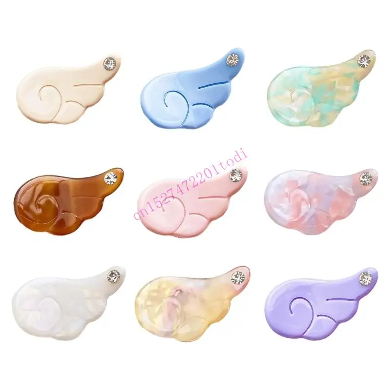 

M76B Sturdy Angel Wing Hair Clip Stylish Hair Decoration Elegant Hair Pin for Women