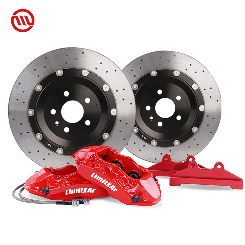 GT4 4 Piston Big Brake Kit Carbon Ceramic Brake Discs for Mazda Subaru Lexus Infiniti Land Rover Jaguar Ford Cadillac Dodge Mini