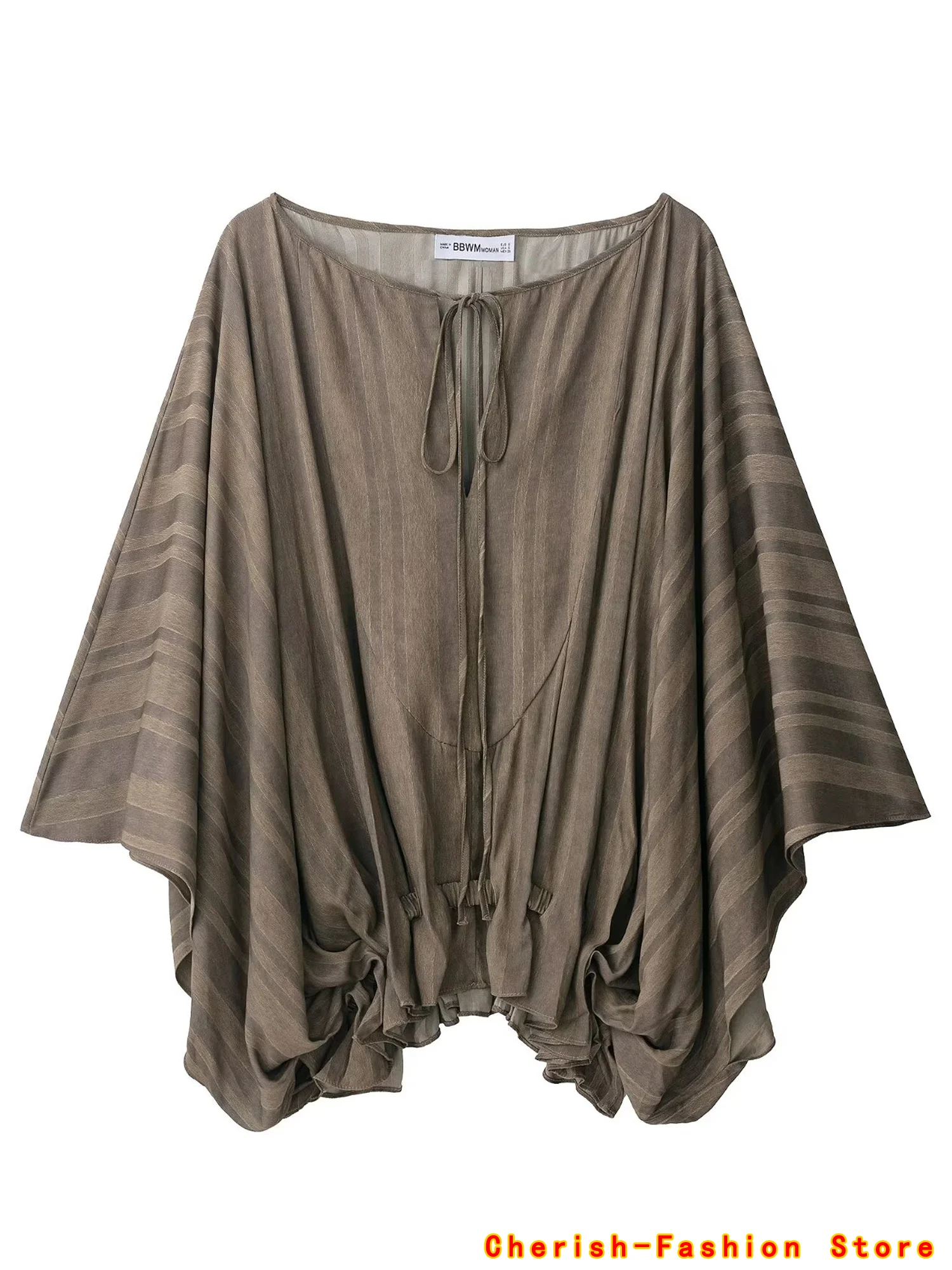 

New 2025 Spring Summer Arts Style Women Long Sleeve Loose Shirt Vintage Thin Batwing Brand Blouse Female Tops Casual Blouse Hot