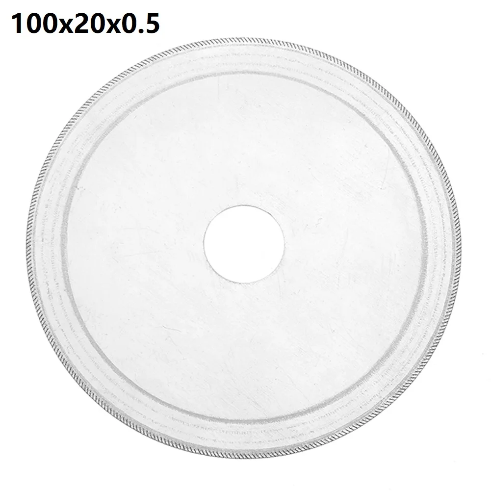 1pc Diamond Cutting Disc 20mm Bore Super Thin Saw Blade Wheel For Glass Stone Amber Crystal Gemstone Cutting 100/110/120/150mm