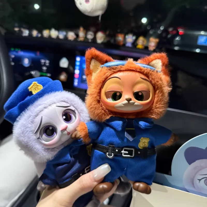 뜨거운 디즈니 Zootopia 시리즈 플라스틱 고무 플러시 장난감 어린이 팬을위한 블라인드 박스 생일 선물