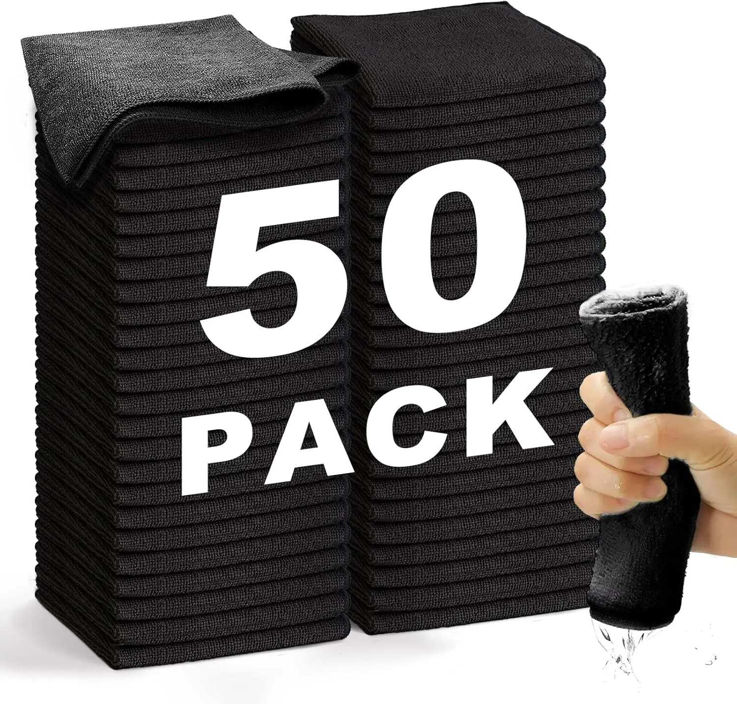 

1/50 шт. ткань для чистки из микрофибры, впитывающее полотенце для мытья автомобиля, работы по дому, чистка кухни, тряпки для чистки, бытовые чистые инструменты