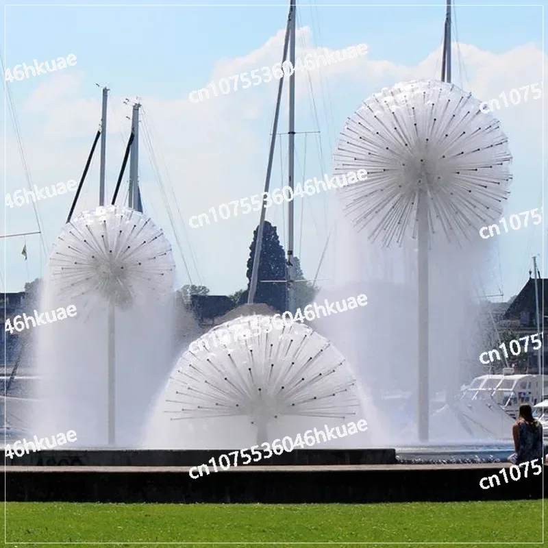 Stainless Steel Brass Crystal Ball, dandelion Fountain Nozzle, Pool Landscape Nozzle