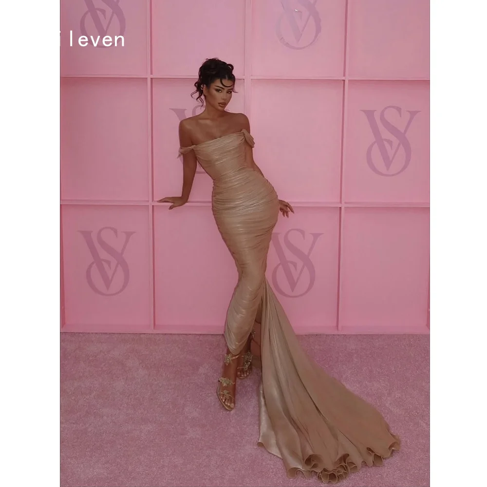

Smileven Luxury Mermaid فساتين سهرة Prom Dress Off The Shoulder Party Gowns Strapless Occassion Dress Customized 2026