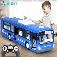Double E RC Bus 1:14 Remote Control Car Model Open Door Tour Bus with Sound and Light Electronic Truck Kid Toy Christmas Gift
