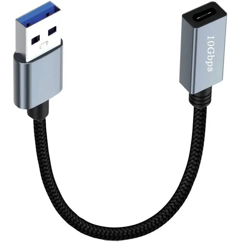 Double Sided 10Gbps Data Strip Chip USB 3.2 Connection Cable USB Male To Type-C Female Adapter Cable Gen2