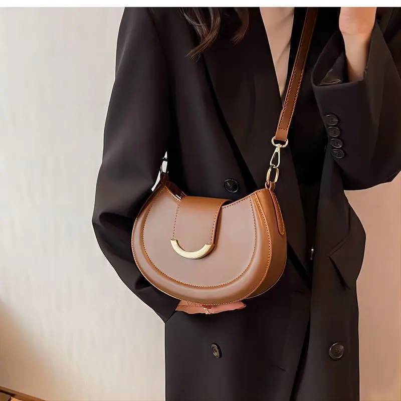 CGCBAG 2024 New Designer Luxury Small Bag For Women High Quality PU Leather Female Cross Shoulder Bag Solid Simple Handbags