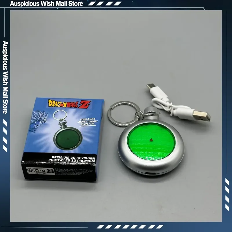 Llavero con Radar de Dragon Ball, Recargable, con Sonido y Luz, Adorno para Mochila, Llavero Coleccionable, Regalo para Fans