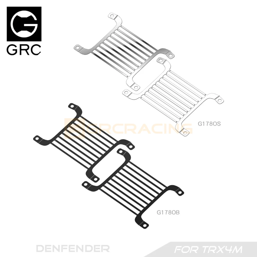 Per Traxxas 1/18 Trx-4m Defender Trx4 Paralume Anteriore In Metallo/coperchio del Faro Simulazione Auto Borsette In Metallo Grande Paralume # g178os/b