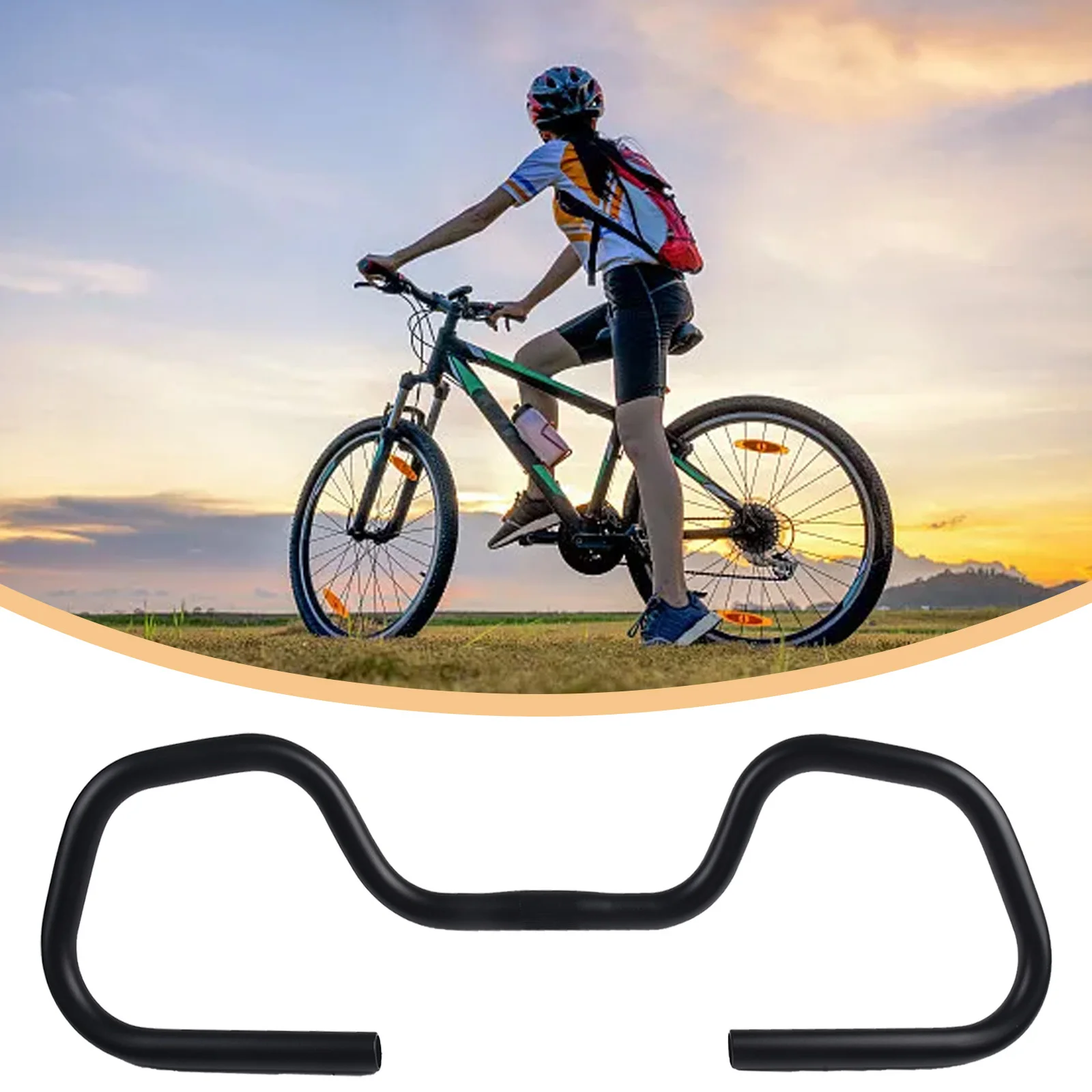 AAAAAButterflyBikeHandlebar1Pcs25.4mm 580mm Aluminium Alloy Bike For Bicycle Road Car For Touring Trekking 2023 New