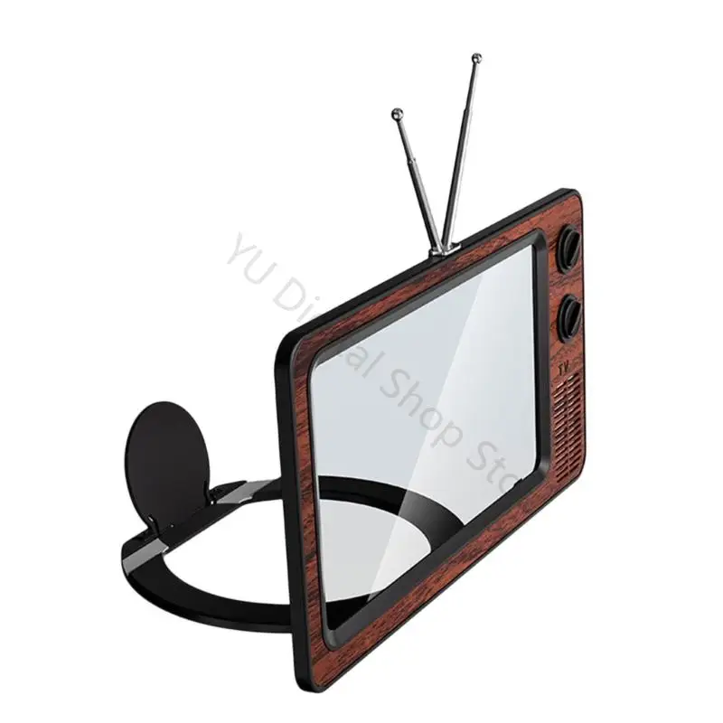 96BA 12-Zoll-Retro-TV-Telefon-Bildschirmlupenständer mit nicht blauem Licht, faltbare Designs für Heimkino und Videoansehen – Detail 9