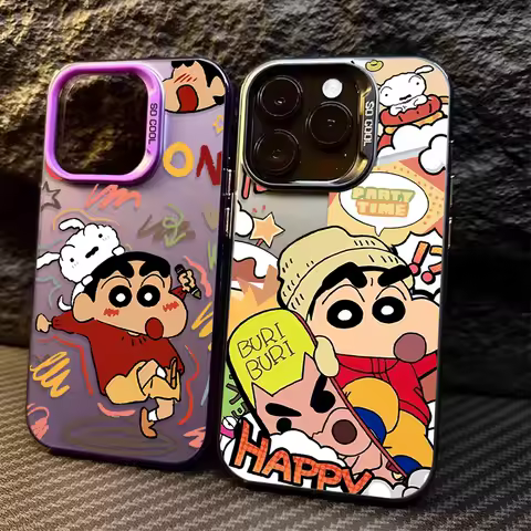 Anime C-Crayon S-ShinChan Case for Samsung Galaxy S25 FE Note 20 S21 Plus S24 Ultra S23 S22 A56 A36 A26 5G A16 A06 4G Hard Cover