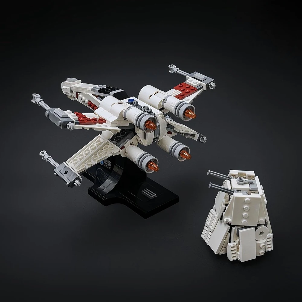 MOC Space Wars 75376 Ruimteschip X-Wing Starfighter Galaxy Vliegtuigen Model DIY Bouwstenen kinderen Speelgoed Verjaardag Jongen gift