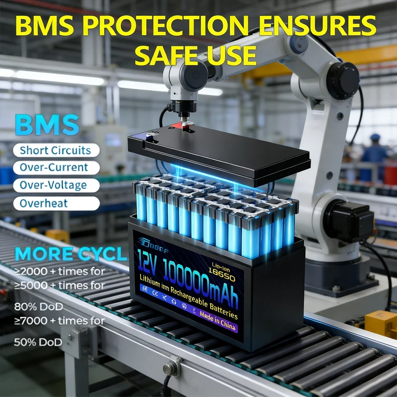 

☀️️️2026 upgraded version of lithium iron phosphate sales champion lithium battery 12V 120Ahh portable rechargeable battery️️☀️