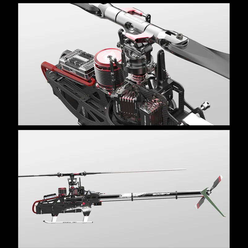 GOOSKY RS7 Ultra 700 RC Hubschrauber Professioneller 3D-Stunt-Hubschrauber mit Verbessertem Hauptgetriebe RC-Hubschrauber Kindergeschenke