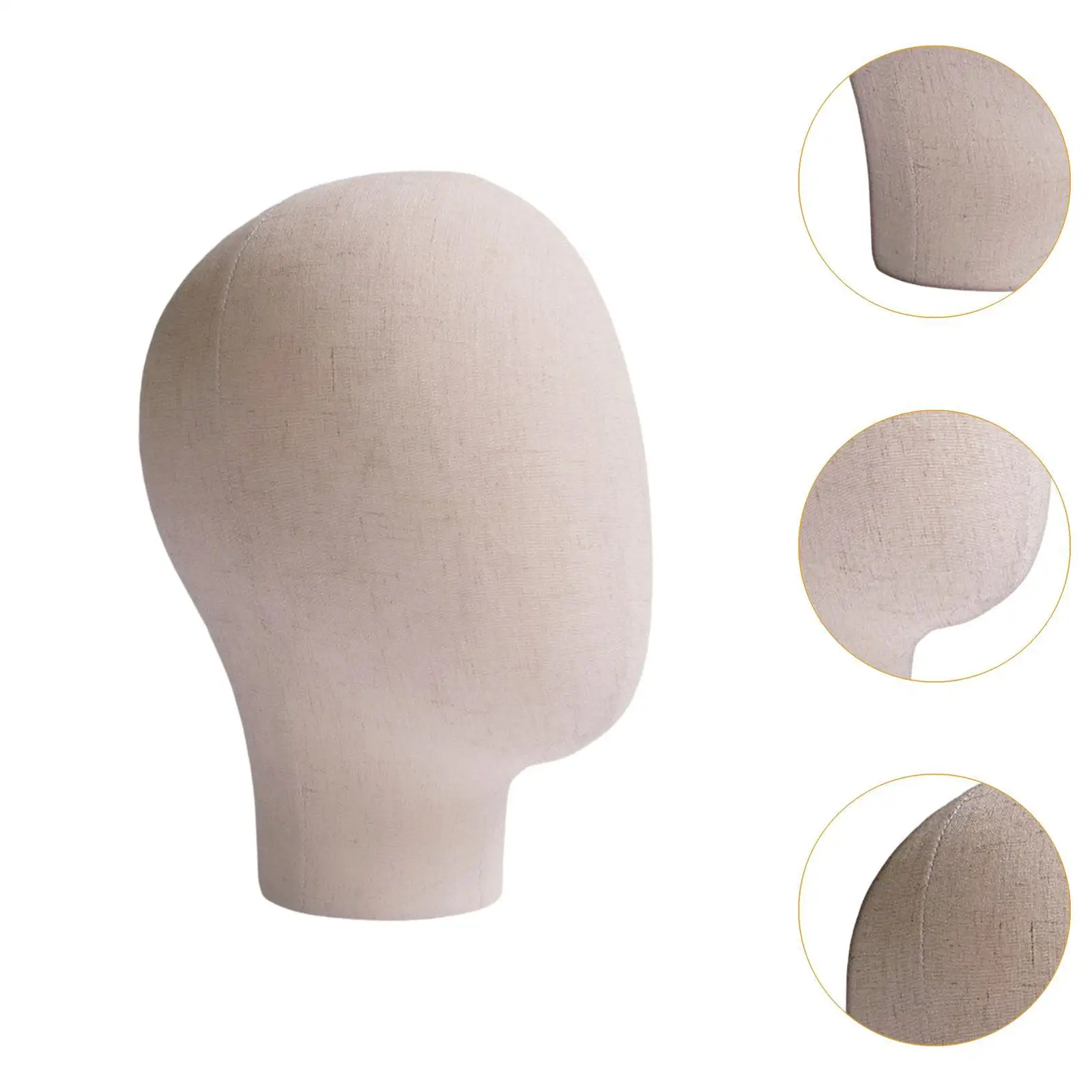 Modèle de tête de mannequin masculin, présentoir de chapeau, accessoires polyvalents, 10 po de haut, usage professionnel ou personnel pratique