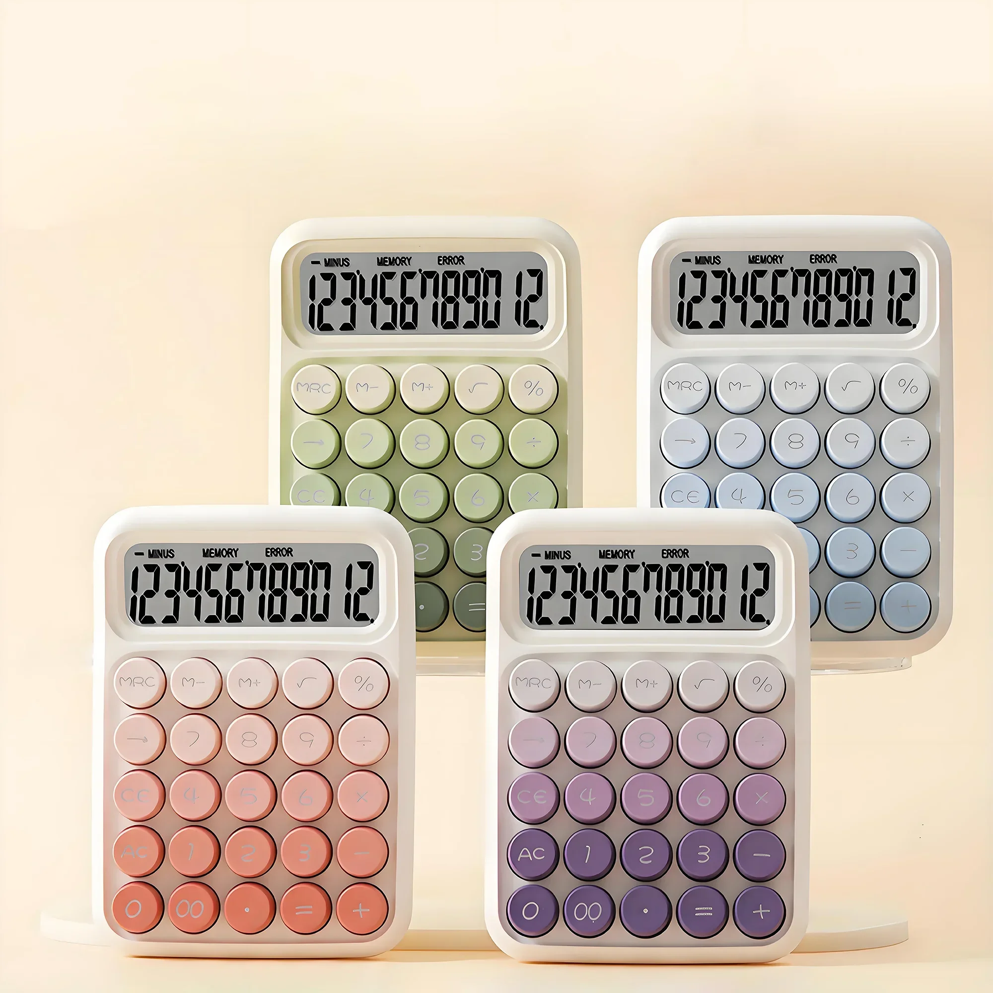 

Калькулятор с большой кнопкой RZ-817 Pro, 12-битный калькулятор с большим экраном, высококачественный милый маленький свежий калькулятор