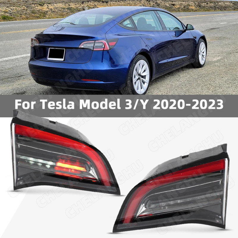 

Светодиодный задний фонарь внутри заднего фонаря для Tesla Model 3/Y 2020 2021 2022 2023, внутренний задний фонарь автомобиля 1502088-00-B 1502089-00-B