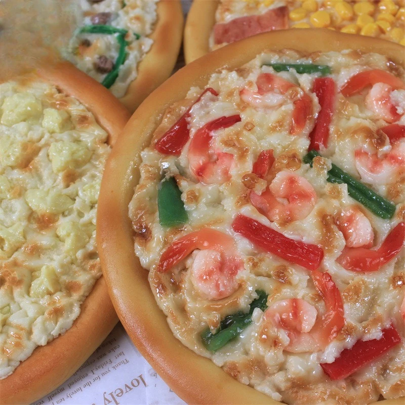 نموذج عرض البيتزا الواقعي - دعامة طعام وهمية من الراتنج للمطعم/التصوير الفوتوغرافي، ديكور مطبخ مقاوم للماء (حوالي 12 بوصة)