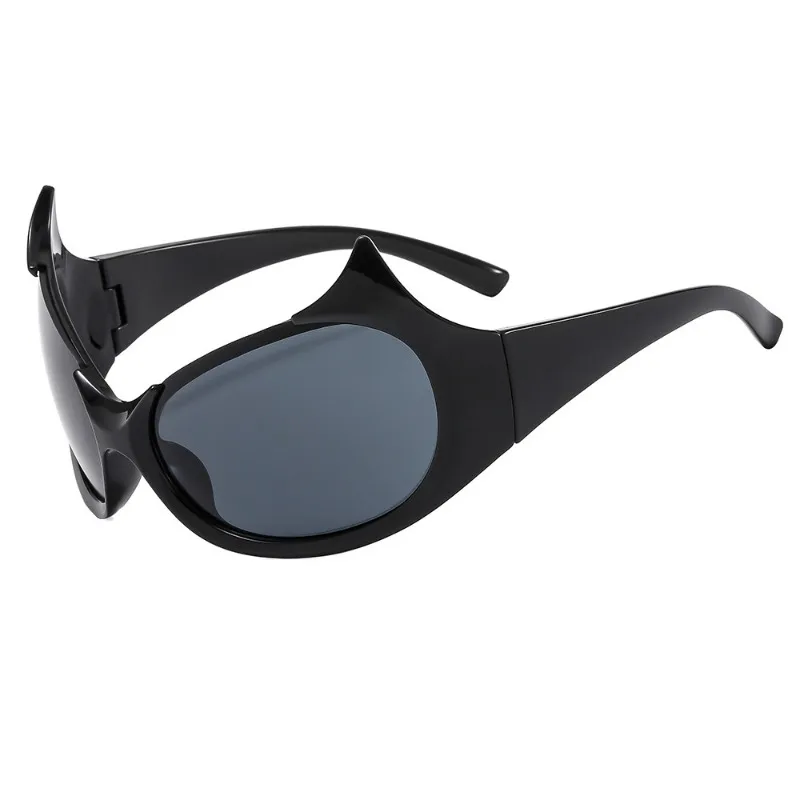 Nuovi occhiali da sole di forma ovale con montatura grande occhiali da sole da donna firmati di marca occhiali da sole Hip-hop da uomo all\'aperto