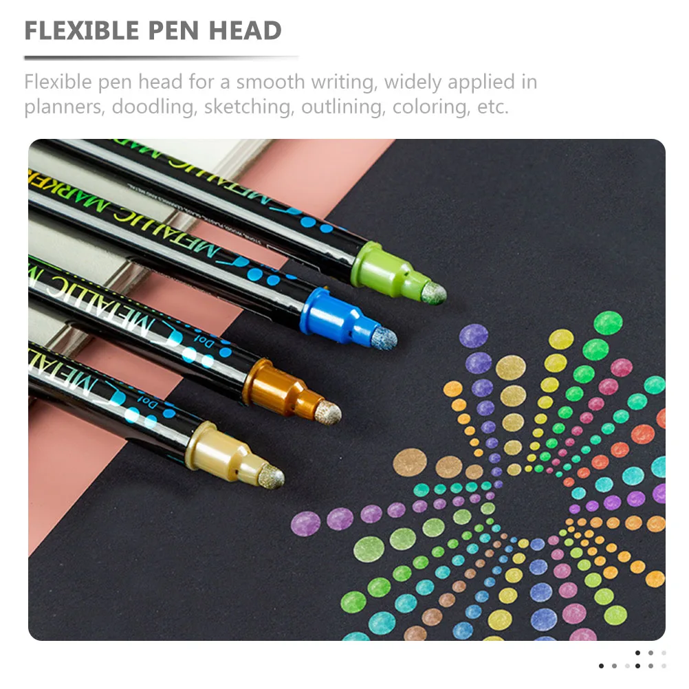 

12pcs Acrylic Paint Markers Pens Art Craft Supplies Drawing Kit Scrapbooking Flexible Head Smooth Writing DIY Projects