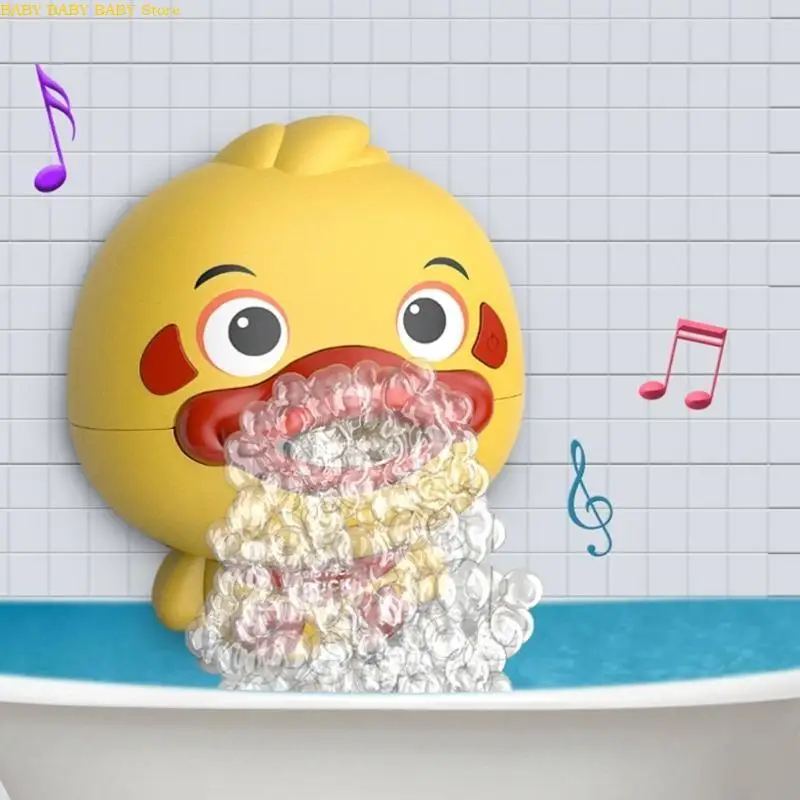 

Q81A Toddler Friendly Bubble Bath Toy Duck With Music And Bubble Bathtub Toy