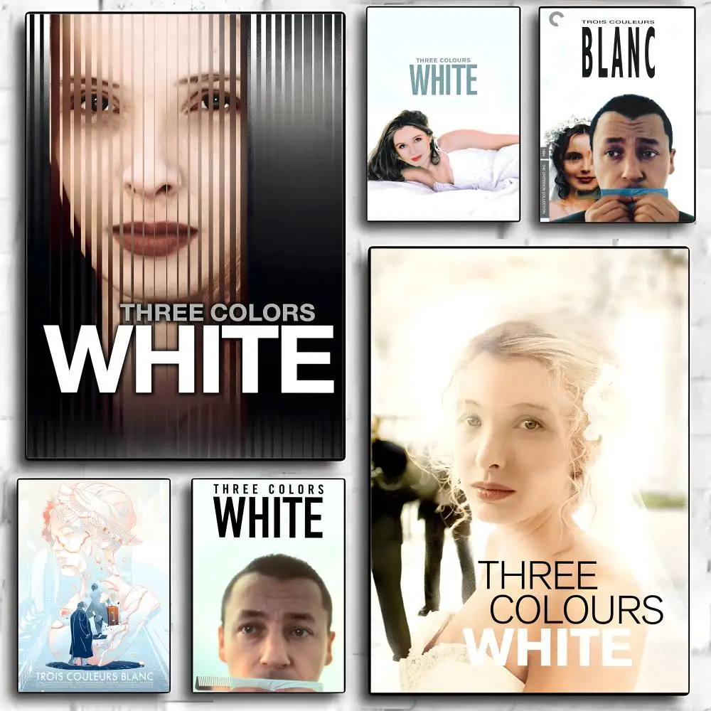 French Art Film Three Colors White Blanc Poster HD art sticky wall waterproof home living room bedroom bar aesthetic decoration
