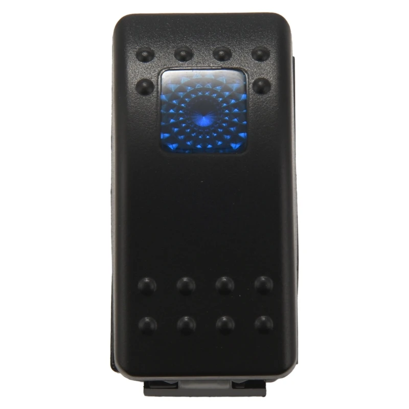 ●12v 20 Amp Waterproof Blue LED On/off Boat Marine SPST 3P Rocker Switch with Light