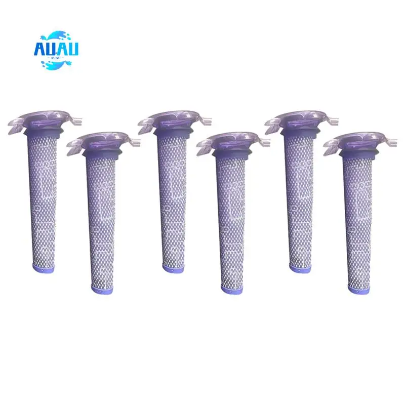 

AUAU-6 шт. запасные части для переднего фильтра, аксессуары для Dyson V8 Absolute Stick/V8, шнур для животных, бесплатный фильтр для пылесоса