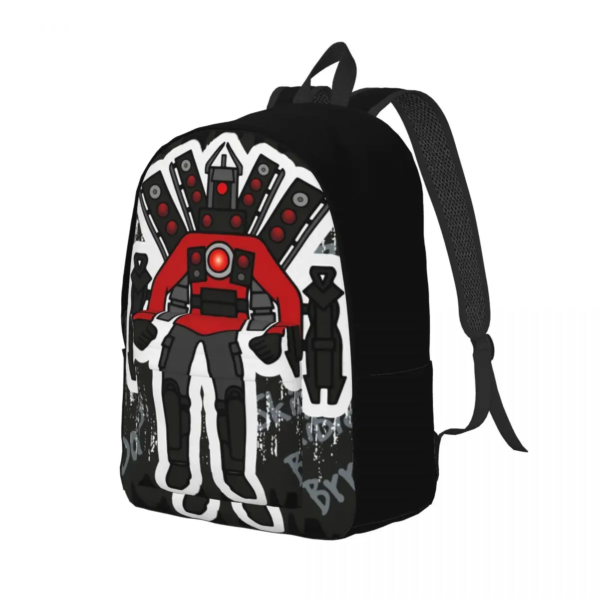 Titan Speaker man Rucksack für Jungen Mädchen Kinder Schüler Schule Bücher tasche Skibidi Toilette Leinwand Daypack Vorschule Primary Bag Sport