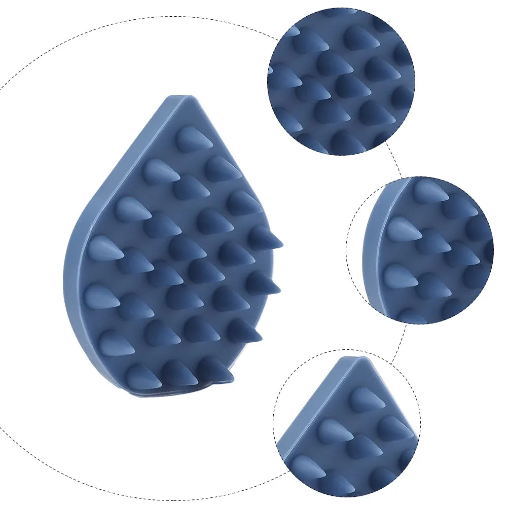 

Silicone Shampooing Brush Scalp Massage Hair Massager Head Unisex Portable Comb Washing Silica Gel Moderate