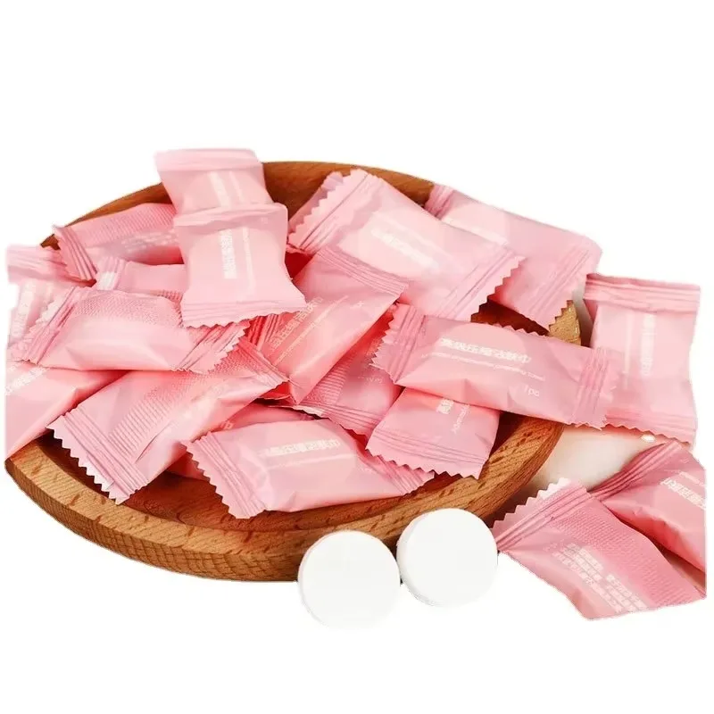 100pcs Disposable Face Towel Non-woven Compressed Magic Disposable Towel Tablet Cloth Wipes Tissue Mask Makeup Cleaning