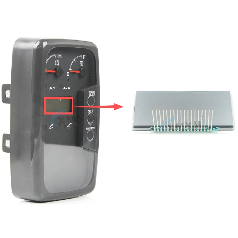 ل هيتاشي ZX120-6 / ZX200-6 / ZX210-6 / ZX230-6 حفارات لوحة مراقبة شاشة الكريستال السائل قطع غيار الشاشة