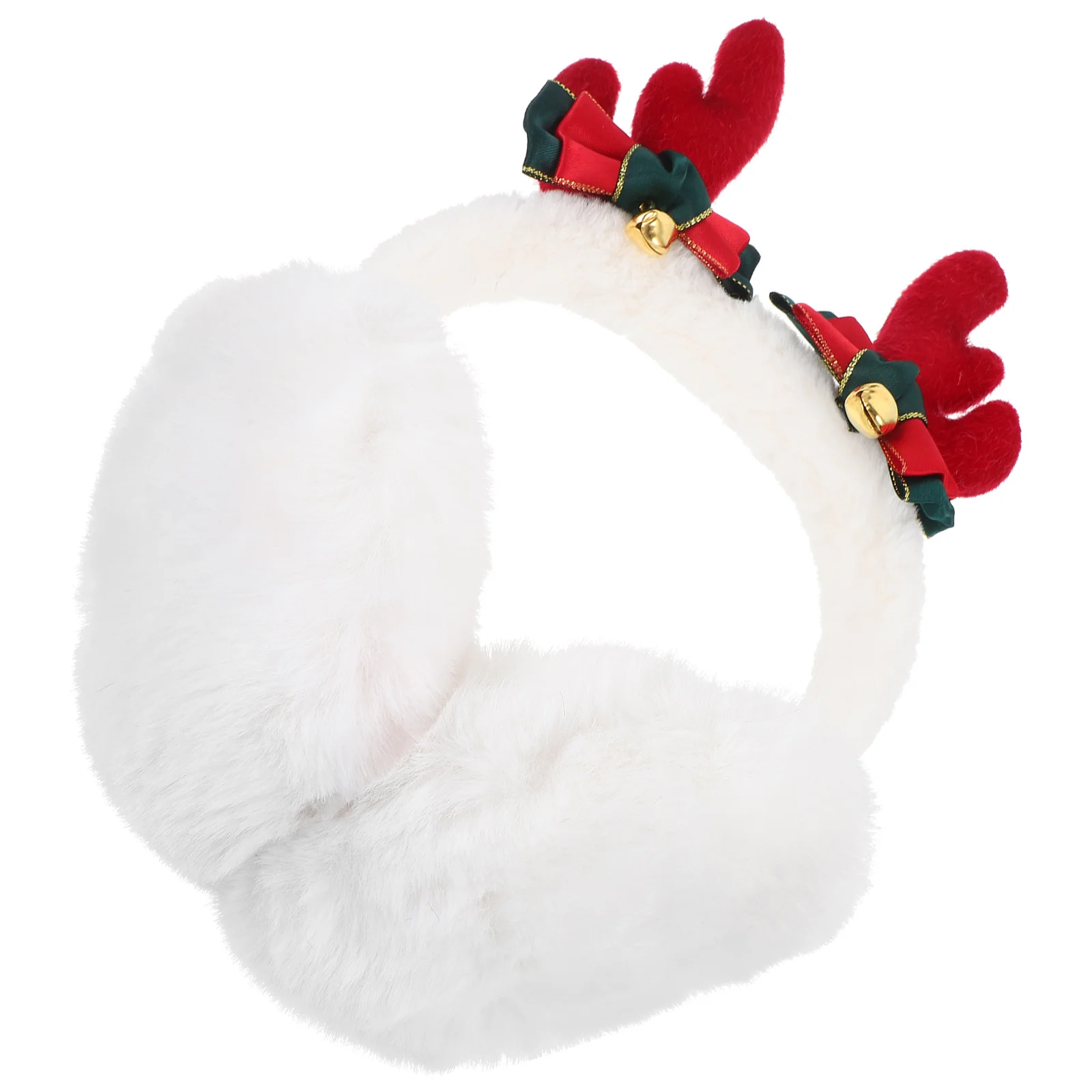 Warm Earmuff Cute Antler Design Christmas Ear Warmer Soft Comfortable Winter Headwear Protective Ear Cover