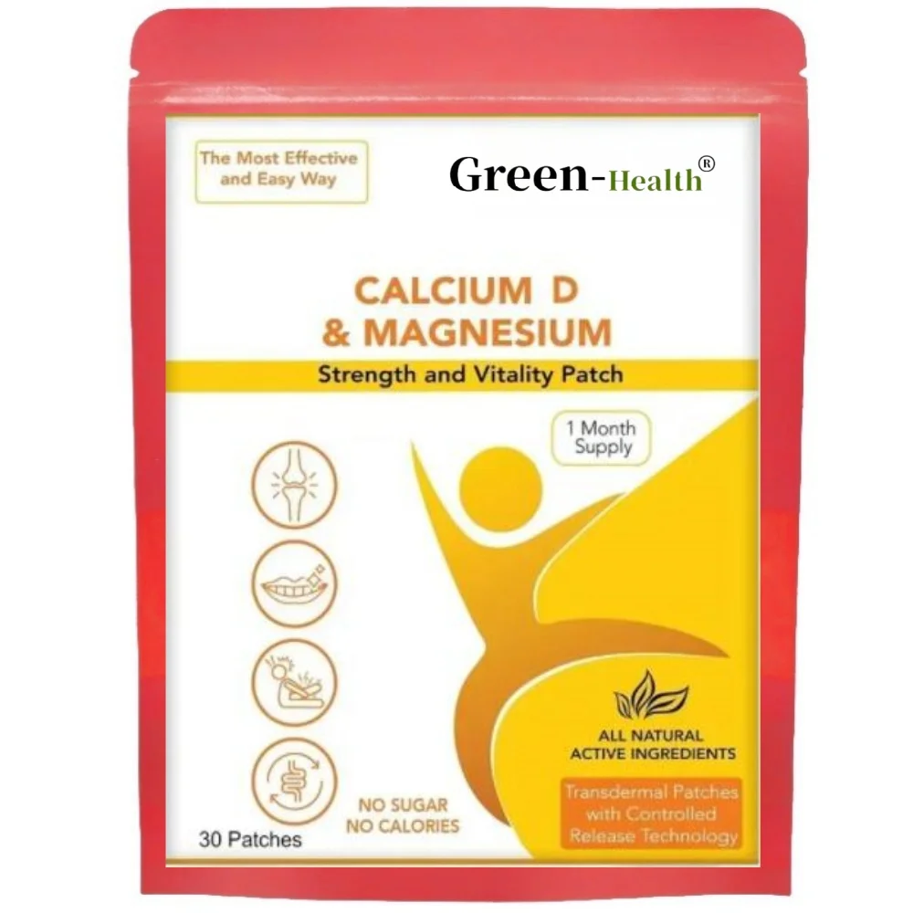 Calcium Magnesium and D Transdermal Patches – 30 Patches One Month Supply