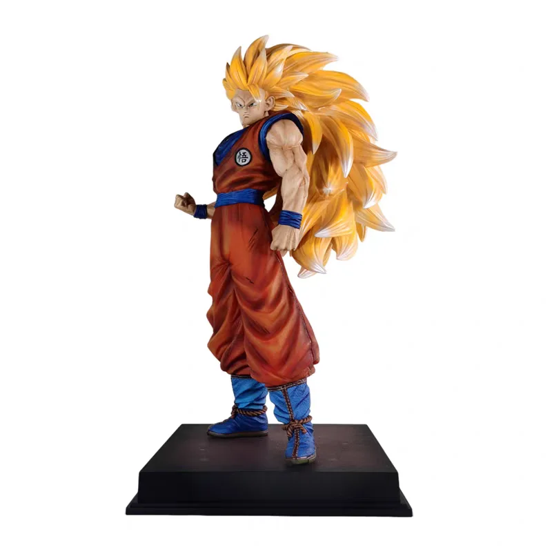 Figurka anime JT Dragon Ball Son Goku SSJ3 Super Saiyan Goku 56cm 1/4, figurka anime, statuetka z PVC, model kolekcjonerski, dekoracja, prezent