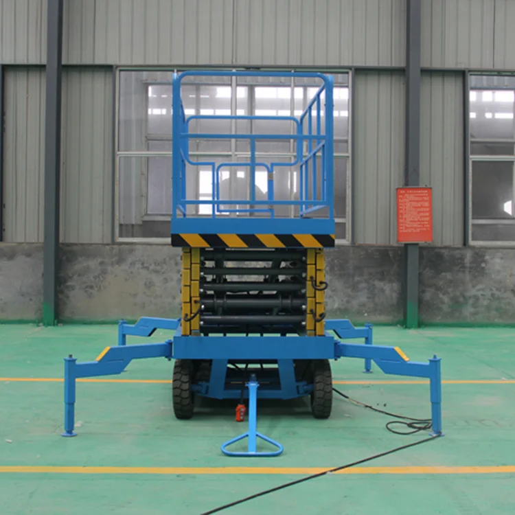 YG 4-18m Aerial Scissor Lift Mobile Lifter Scaffolding Electric Scissor Aerial Work Platform Lift Aerial Lift Hydraulic Platform