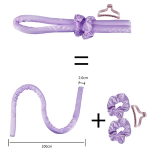قضيب تجعيد الشعر بدون حرارة للنساء ، تجعيد الشعر بدون حرارة ، عقال يجعل الشعر ناعما بكرة الشعر اللامع ، أدوات تصفيف الشعر ، اكسسوارات تصفيف الشعر أفضل 6 مبيعات للمراتب الزوجين - رقم 4