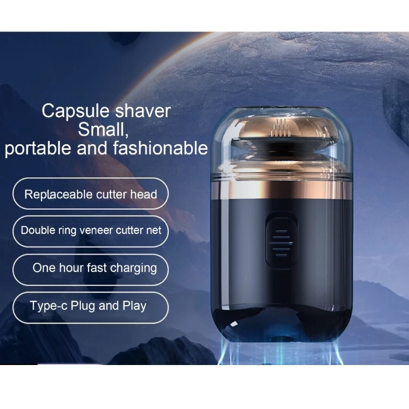 เครื่องโกนหนวดไฟฟ้าแบบ2ใน1, เครื่องโกนหนวดไฟฟ้าขนาดเล็กพกพาสะดวกซักได้เครื่องโกนหนวดจมูกเคราแบบพกพาสำหรับผู้ชาย