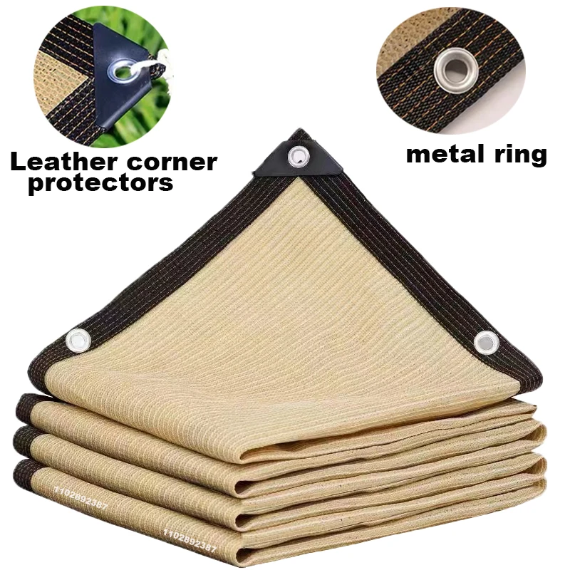 NONE Sonnenschutznetz für den Außenbereich, Terrassenmarkisen, Camping-Schattenabdeckungsnetz, UV-Schutz, HDPE-Sonnenschutzstoff, Schatten 4 x 5 m ﻿ 4