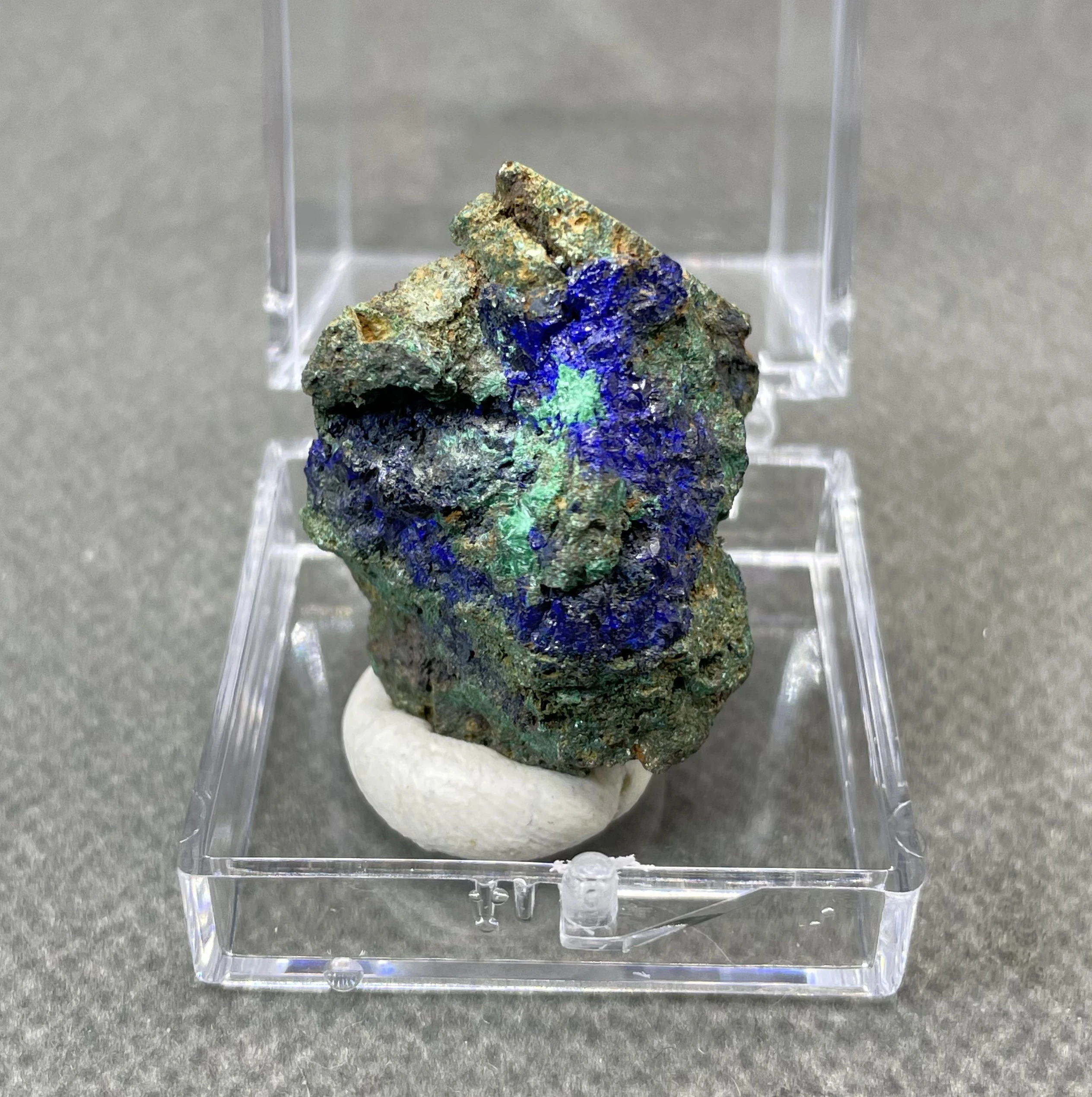 

Natural azurite mineral crystal specimen healing quartz+ box size 3.4 cm (crystals and stones Quartz crystal stones )