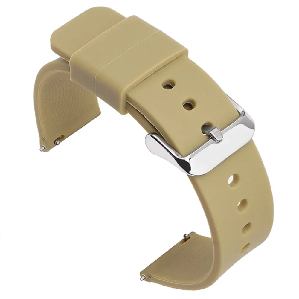 Quick Release Siliconen Band Voor Samsung Galaxy Voor Huawei Universele Smart Watch Band 20Mm 22Mm 24Mm 12 14Mm 16Mm 18Mm Vrouwen Mannen