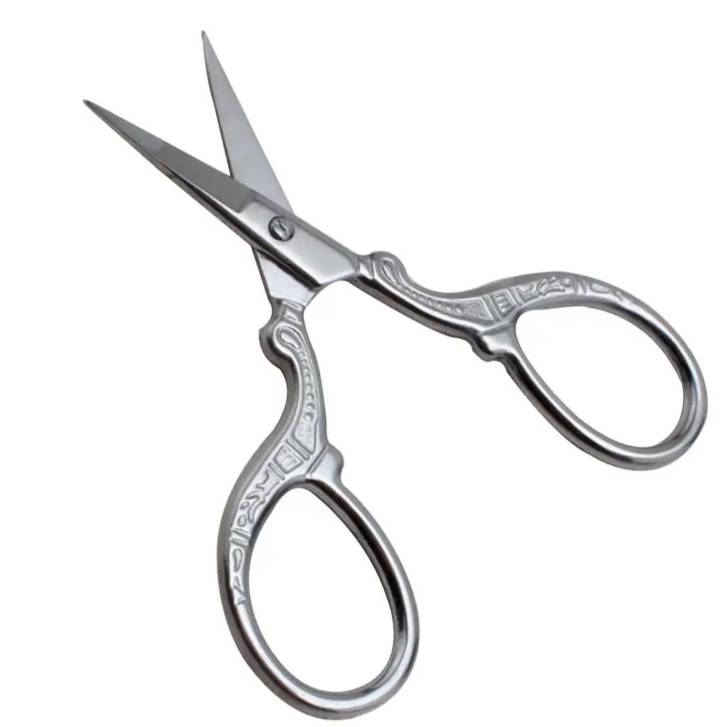 Nożyczki do pielęgnacji wąsów i włosów na twarzy ze stali nierdzewnej o długości 1,9 cala